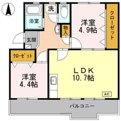 ロイヤルマンション１号棟の物件間取画像